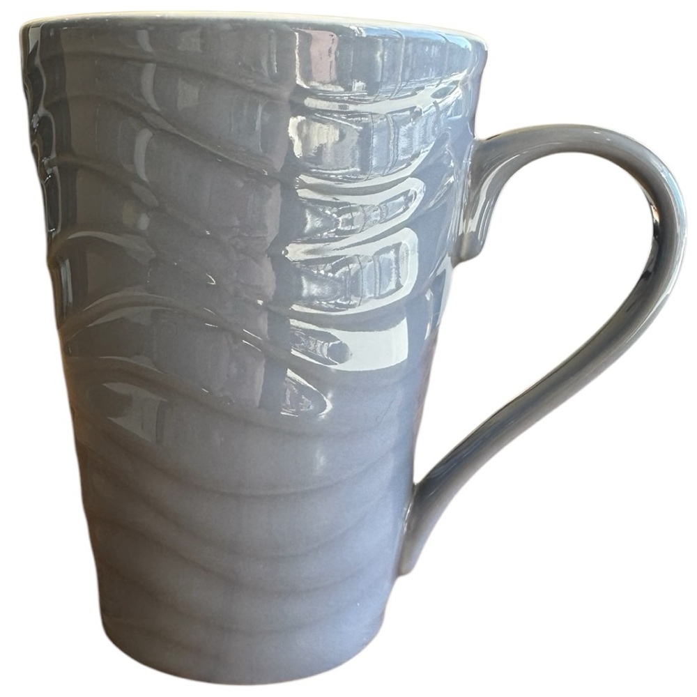 Starbucks 2014 Wave Texture Blue Ceramic Mug 13 oz